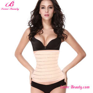 Charming Nude Ventilate Waist Training Cincher with Convenient Closure