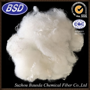 Raw White Solid Polyester Staple Fiber for Non-Woven Fabric Use