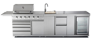 Full Stainless Steel Outdoor Gas BBQ Kitchen with Ce/Aga/CSA